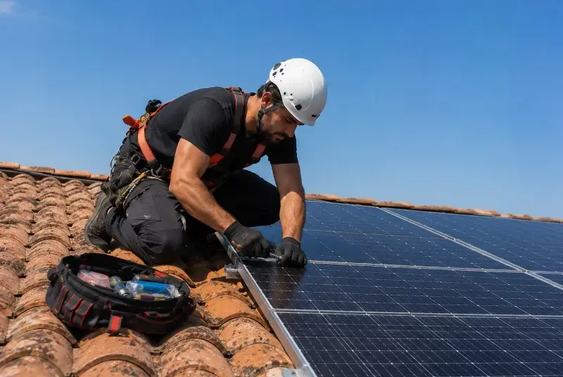 Maintenance et monitoring de panneaux solaires à Bruay-sur-l'Escaut