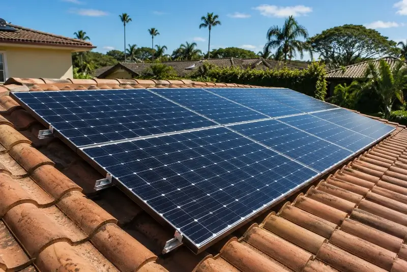 Installation de panneaux solaires à Bruay-sur-l'Escaut